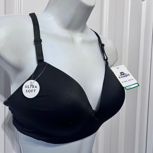 b.tempt'd by wacoal-NWT-Black Razorback Pull on Bra-Size Large-Light Padded-Adj. - Picture 1 of 16